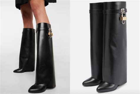 simil boots givenchy|givenchy lock boots dupe.